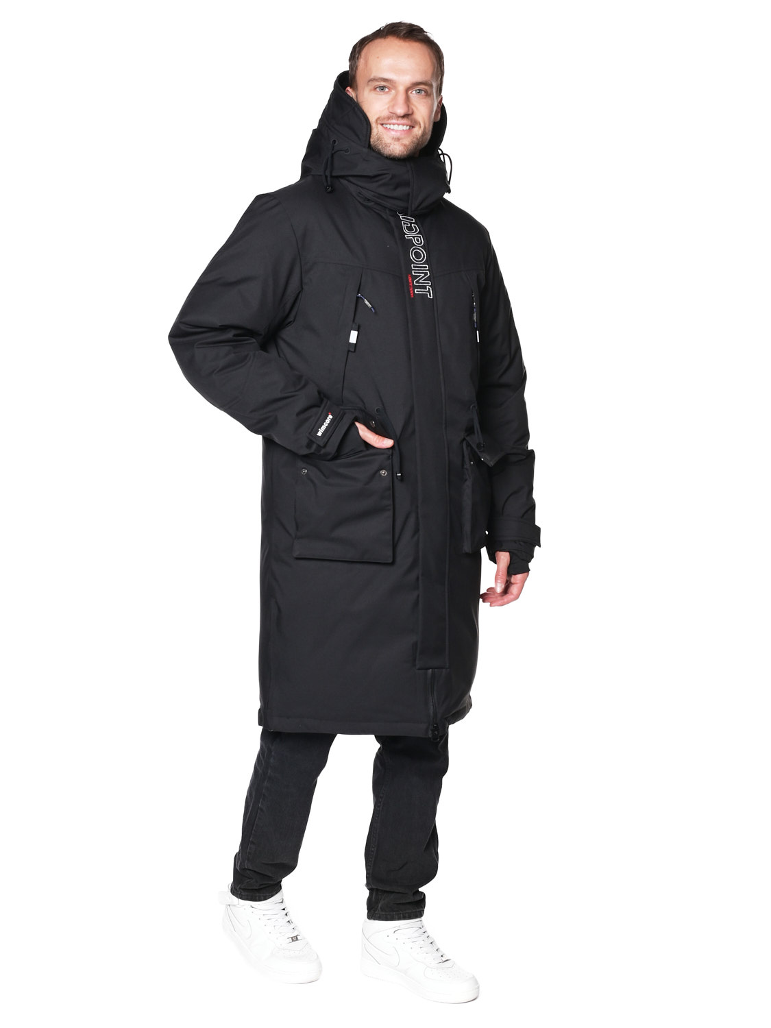 Пальто A-8911 Черный